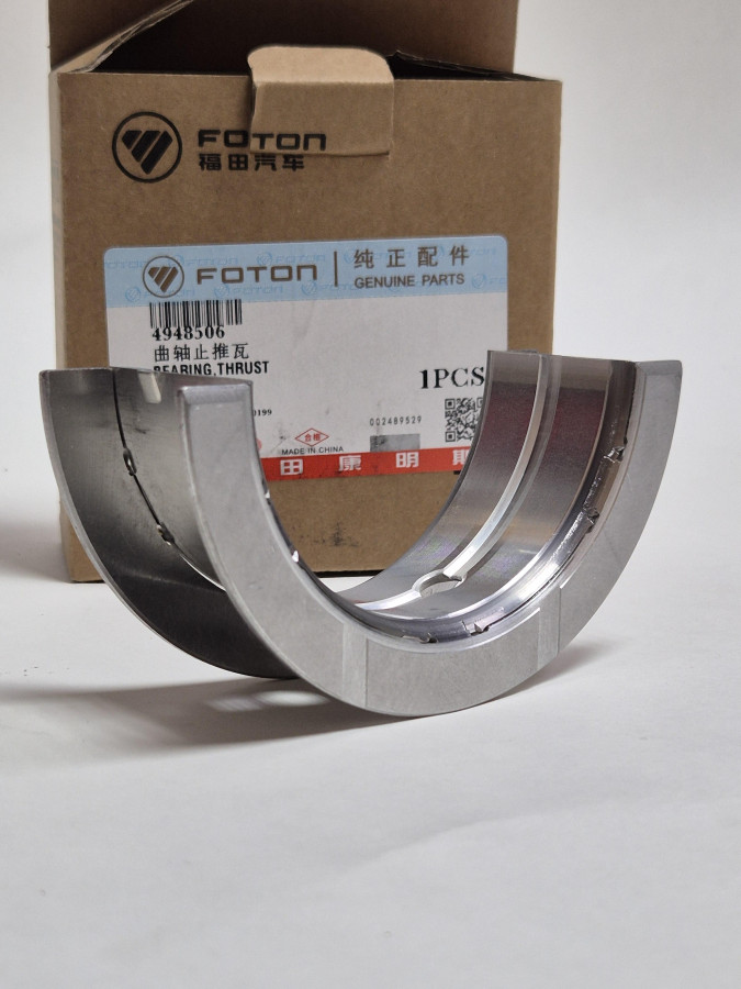 Вкладыш коренной упорный к/в верхний 0.00 ISF3.8,ISBe,ISDe,QSB,4BT,6BT 3978822,3927772,3906230 O+