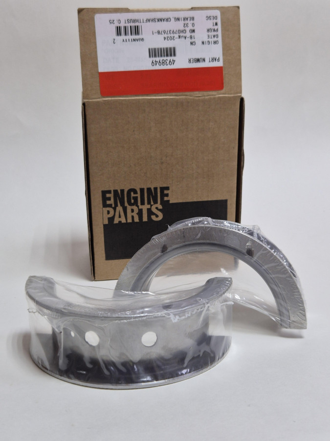 Вкладыш коренной упорный верхний 0.25 ISF3.8,ISBe,ISDe,QSB,4BT,6BT С+