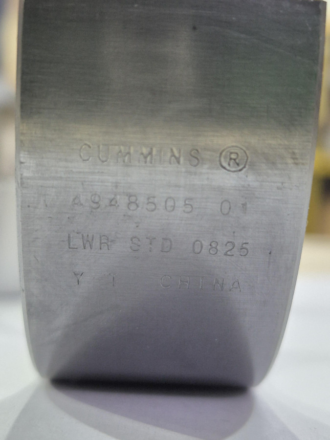 Вкладыш коренной нижний ISF3.8,ISBe,ISDe,QSB,4BT,6BT 3929021,3901090,3901150 (уп. 5шт) O+