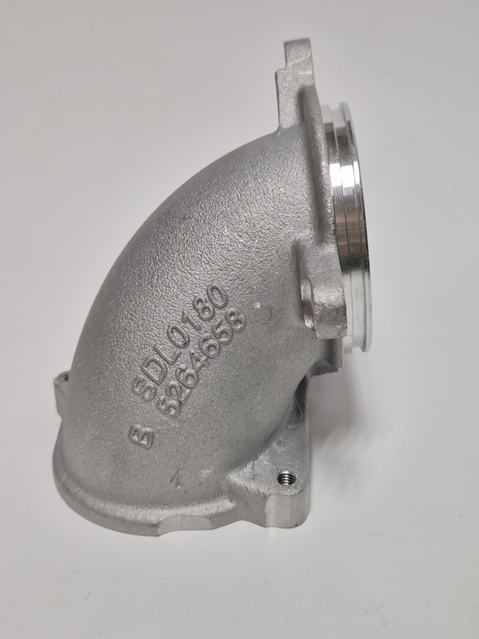 Патрубок впускного коллектора ISF2.8 Г-образный, металл O+