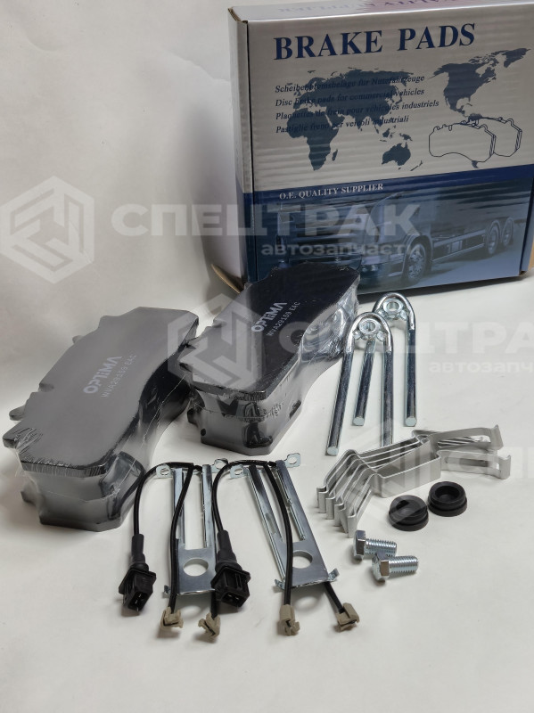 Колодки тормозные WVA29159 ПАЗ Вектор 8.8/МАЗ 29156/300.06.055 датч.и уст.комплектом OPTIMA