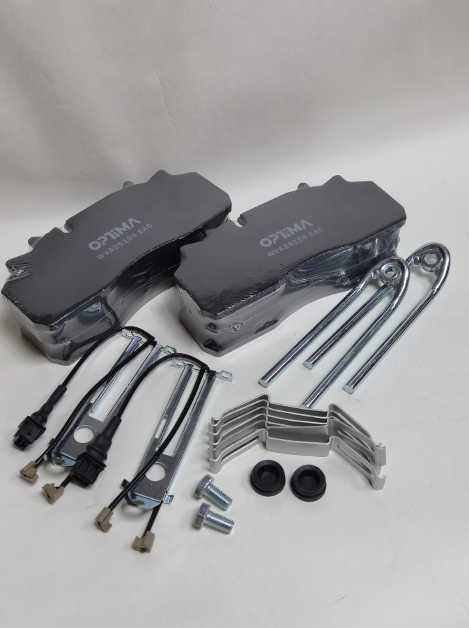 Колодки тормозные WVA29159 ПАЗ Вектор 8.8/МАЗ 29156/300.06.055 датч.и уст.комплектом OPTIMA