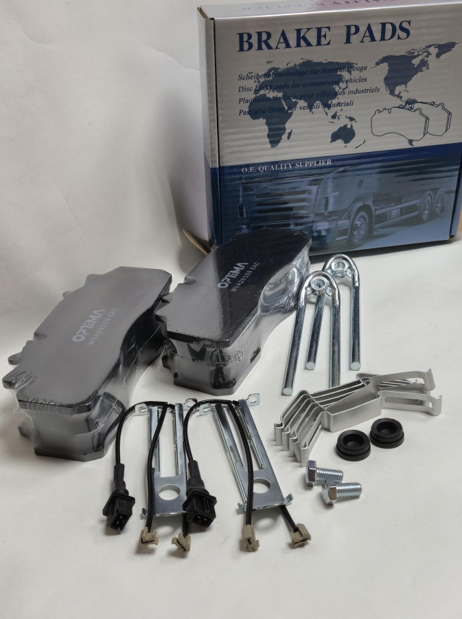 Колодки тормозные WVA29159 ПАЗ Вектор 8.8/МАЗ 29156/300.06.055 датч.и уст.комплектом OPTIMA