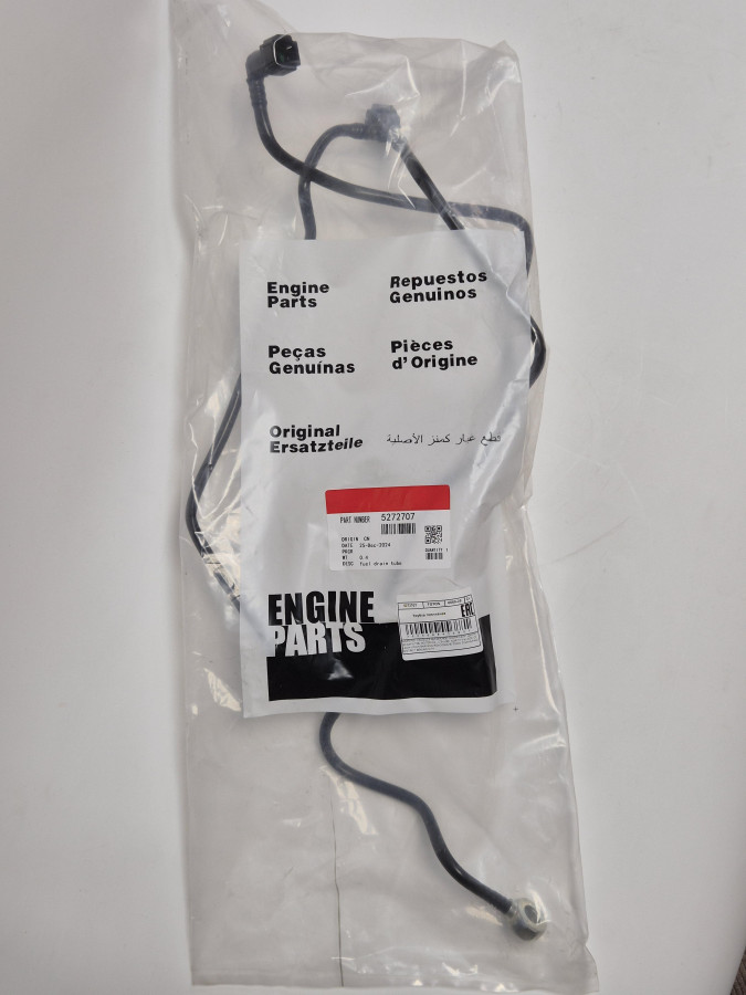 Трубка слива (обратки) топлива с рампы ISF3.8 E4 5293769 C+