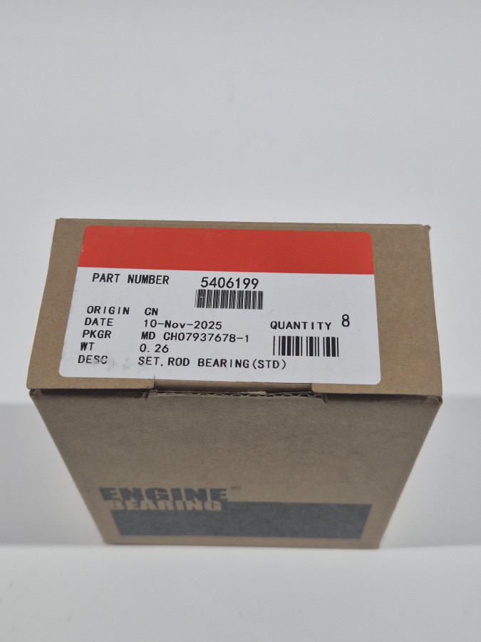 Вкладыши шатунные нижние ISF2.8 STD (комплект 8шт.) С+